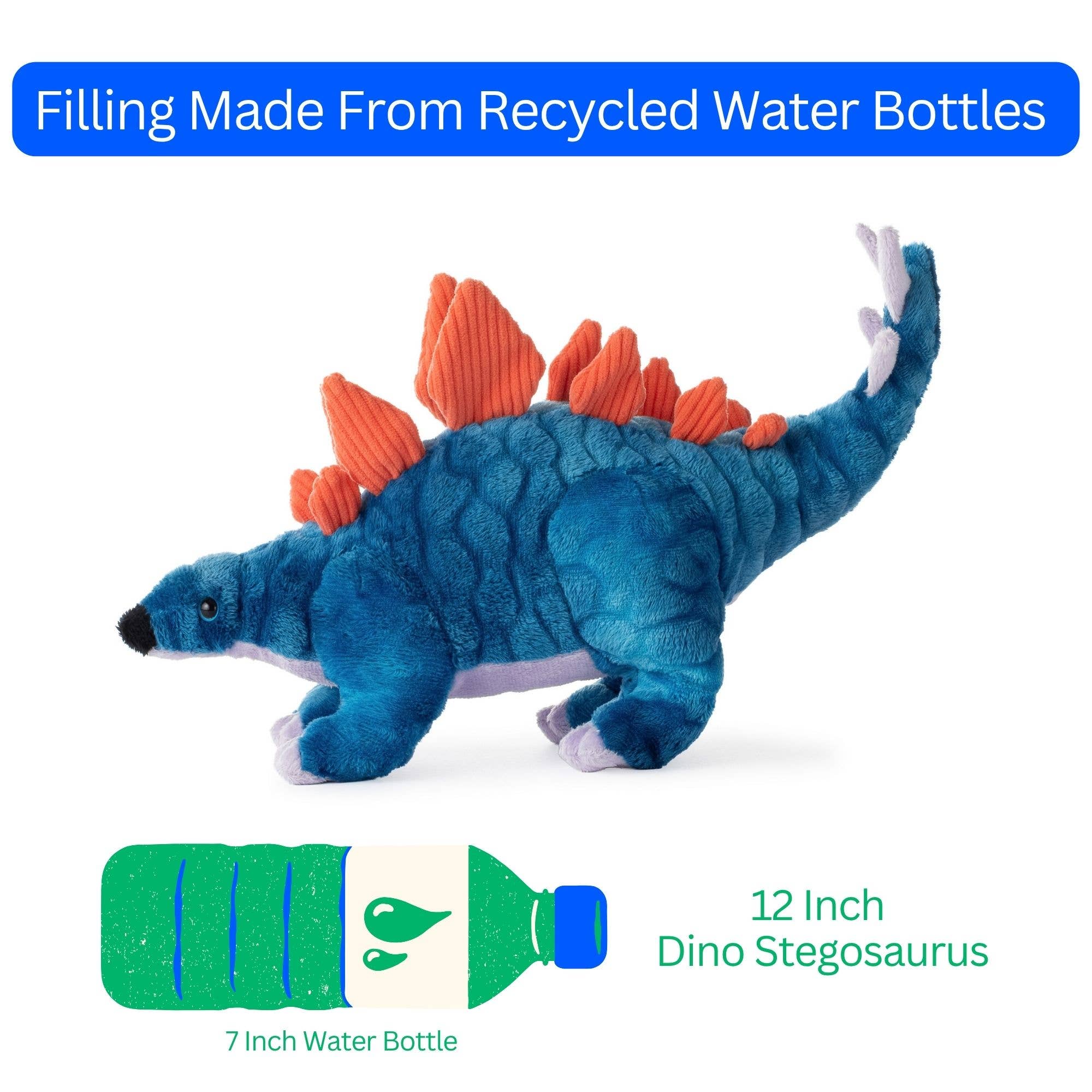 The Petting Zoo - Vendita all'ingrosso Peluche - Bambini e neonati - Dino/Dinosauro Stegosauro Piccolo 12" (30 cm)1