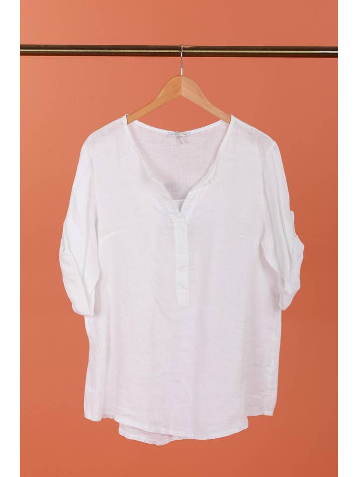 la maison des fibres naturelles - Wholesale Blouse - Women's - top 620411 100% linen made in Italy