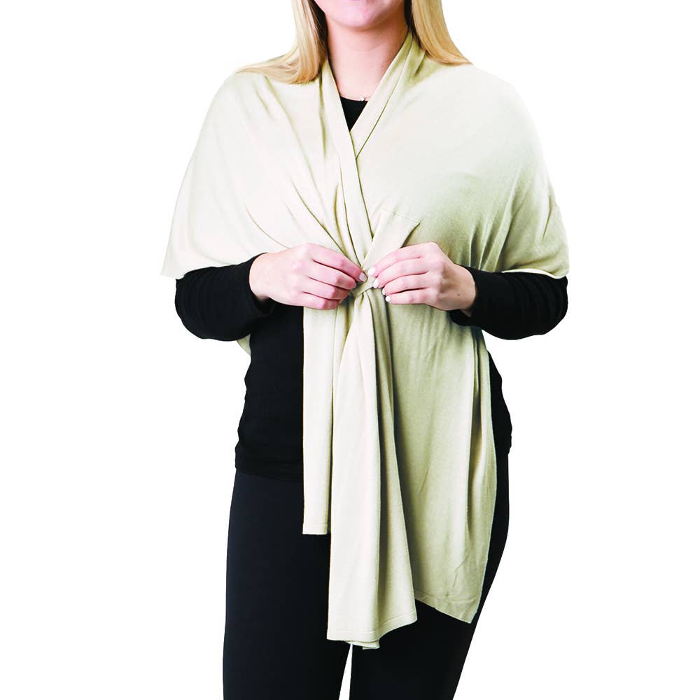 Top It Off - Wholesale Wrap - Women's - Kaylie Keyhole Wrap - One Size Chic Classic - Winter 20257