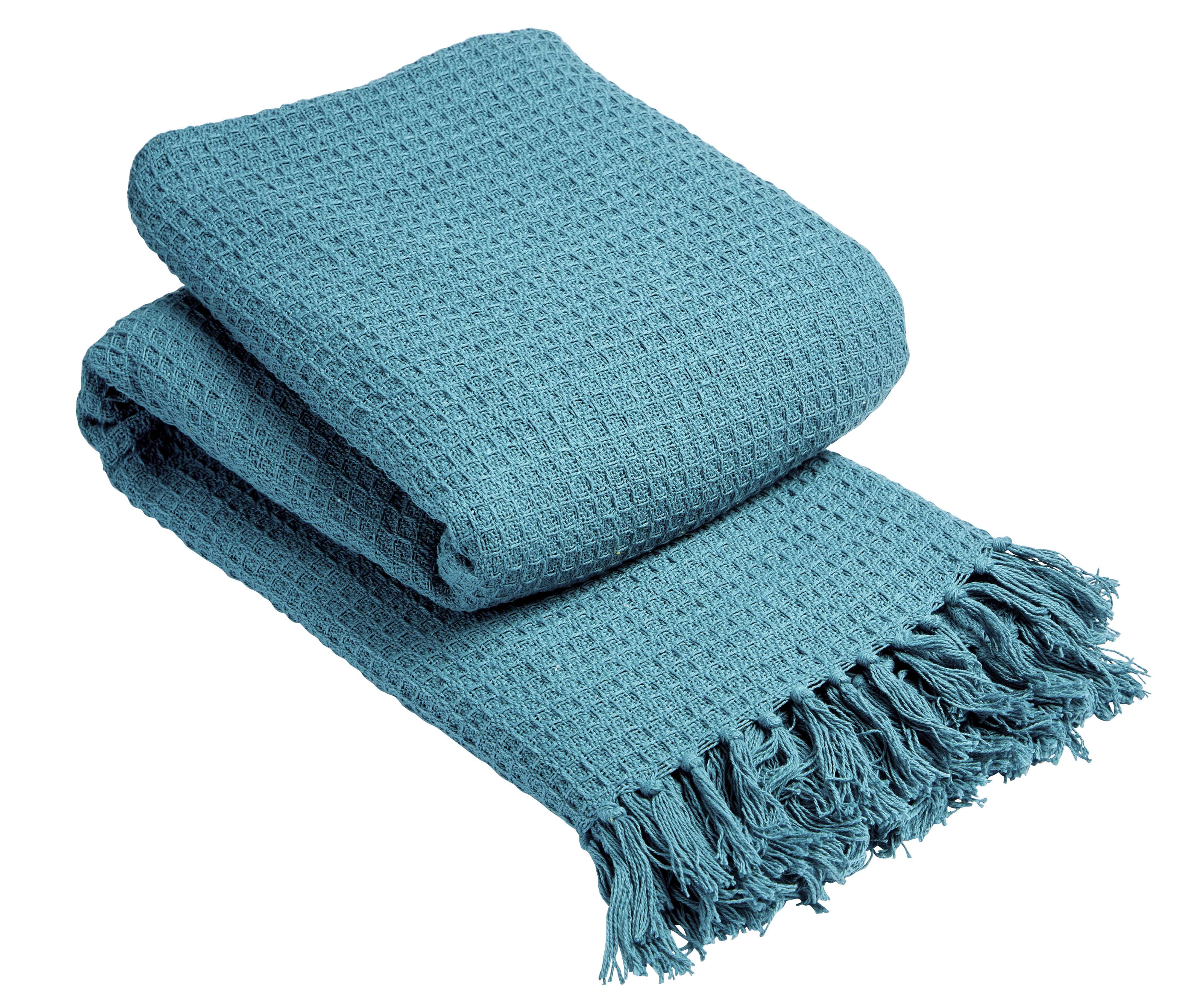 LOOMWORKS LTD – wholesale Throw blanket – Lisbon Pure Cotton Honeycomb Throw1