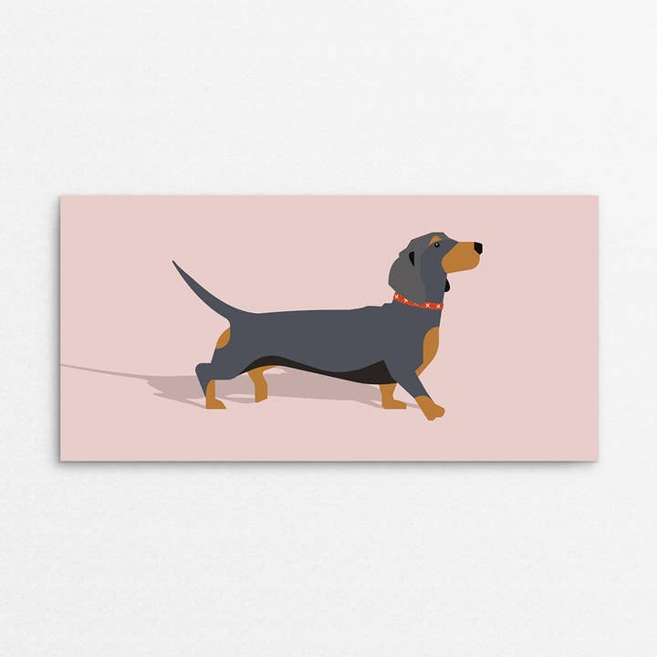 'Little Sausage' Greetings Card for wholesale by Rachel Hunt Illustration