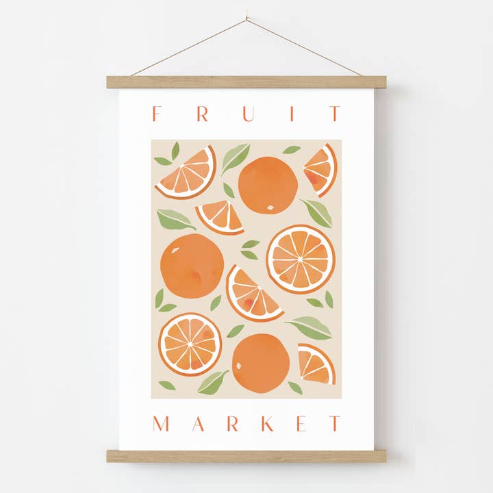 Impresión del mercado de frutas naranjas para venta al por mayor de Peach and Home