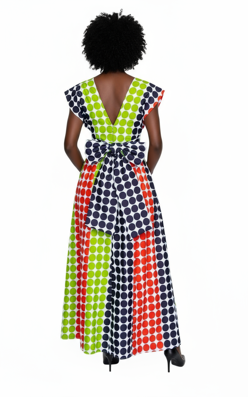 India Batik - Wholesale Jumpsuit - Dames - 901- Infinity Palazzo/Romper/Jumpsuit- Meerdere polkadot1