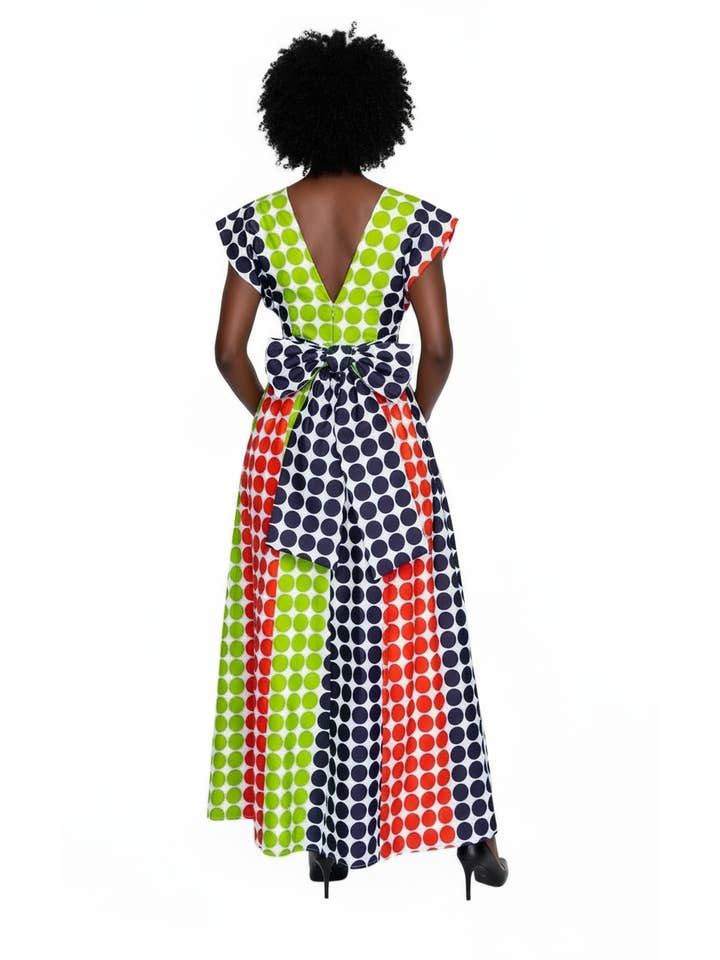 India Batik - Wholesale Jumpsuit - Dames - 901- Infinity Palazzo/Romper/Jumpsuit- Meerdere polkadot1