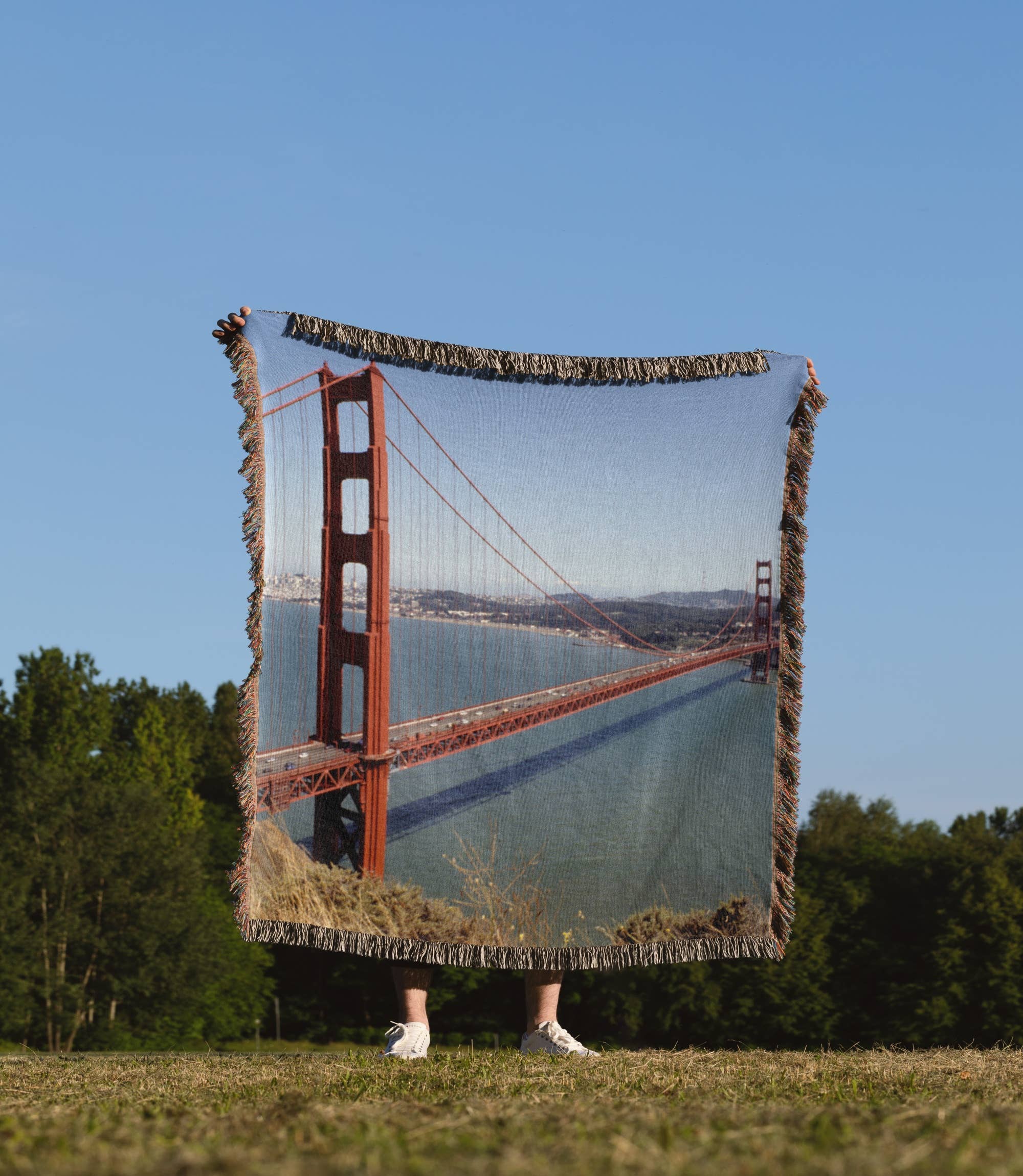 3dRose - Wholesale Throw Blanket - 3dRose, California, San Francisco. Golden Gate Bridge - US05 BBA0085 - Bill Bachmann, Blanket1