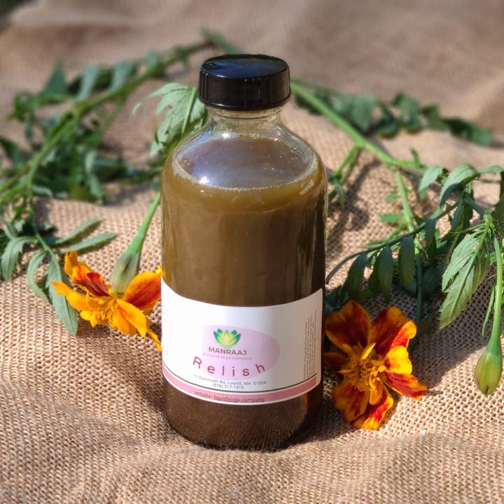 A month supply of Relish for wholesale by Manraaj, A Liquid Yoga Company