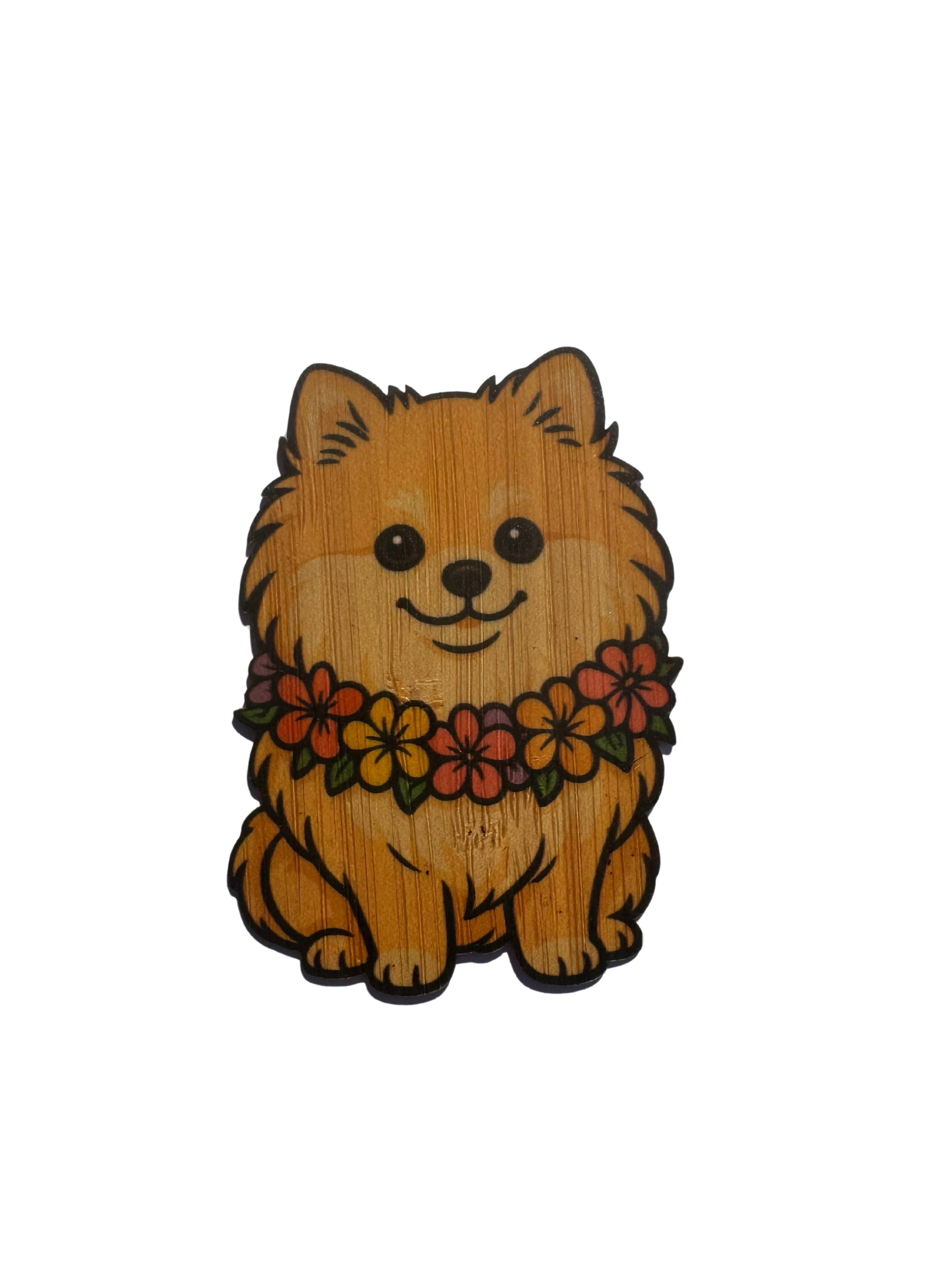 Bamboo Wood Stickers – Großhandel Aufkleber – Tropischer Pomeranian0