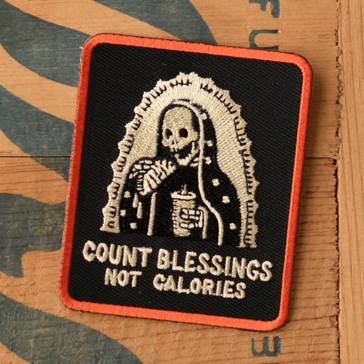 Count Blessings Not Calories Patch for wholesale by Pyknic