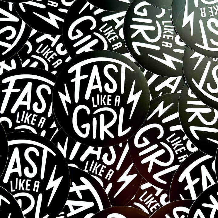 Fast Like A Girl Sticker for wholesale by Strictly Wild