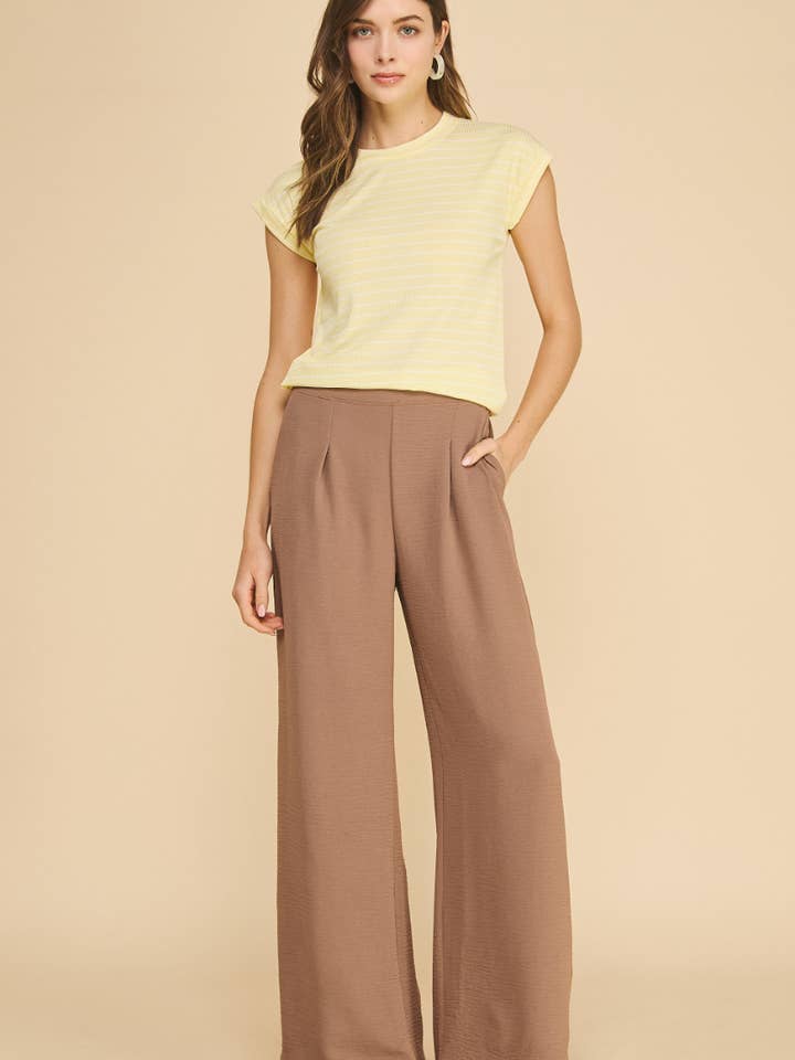 Pantalon Flowy Cappuccino ISP1342A pour la vente par If She Loves