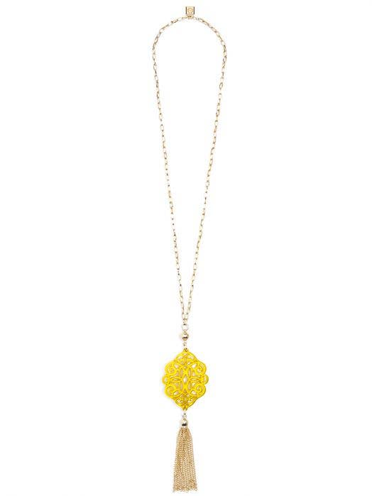 ZENZII Jewelry - Vendita all'ingrosso Collana con ciondolo/pendaglio - Regal - Collana con ciondolo in resina acrilica e nappa8