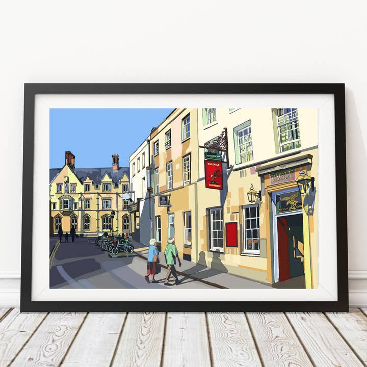 The Eagle, Cambridge Illustration Art Print for wholesale by Tomartacus