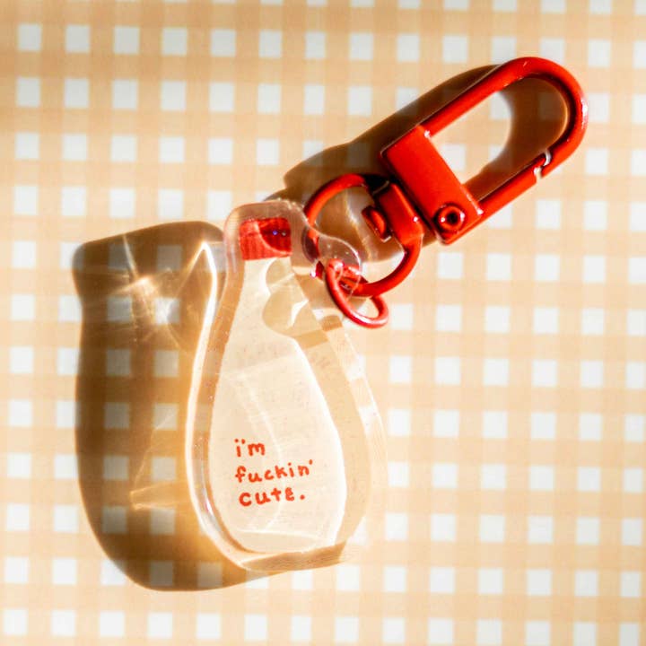 Kewtie Baby Mayo Sauce Acrylic Charm for wholesale by ItsKleine