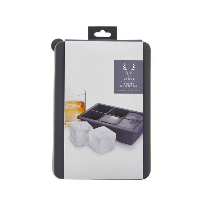 Viski - Wholesale Ice Tray/Mold - Glacierâ„¢ 2" Whiskey Ice Cube Tray w/ Lid