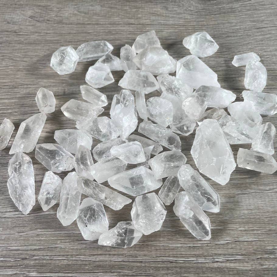 Keystone Crystals - Vente Pierre et cristal de spiritualité - Pointes de quartz clair du Brésil – Lot de 1 lb de cristaux bruts naturels6