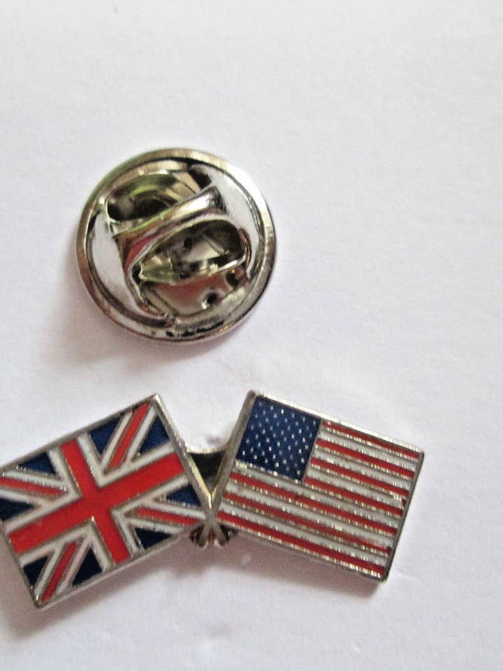 USA & UK Vriendschap emaille metalen reversspeld voor wholesale door jungle brands ltd