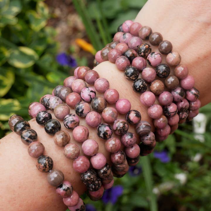 The Healing Sanctuary - Wholesale Beaded Bracelet - Rhodonite Beaded Bracelets 8mm2