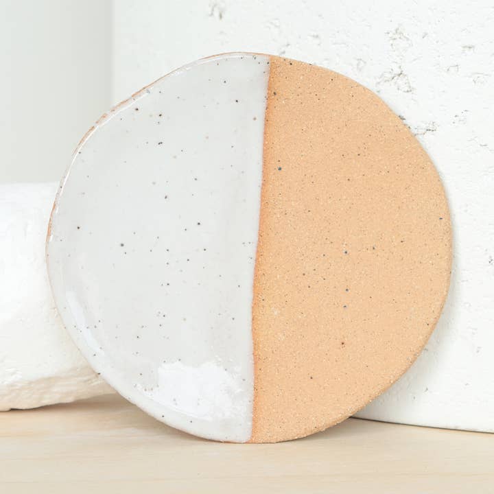 Half Moon Ceramic Ring Dish for wholesale by Nightshift Ceramics