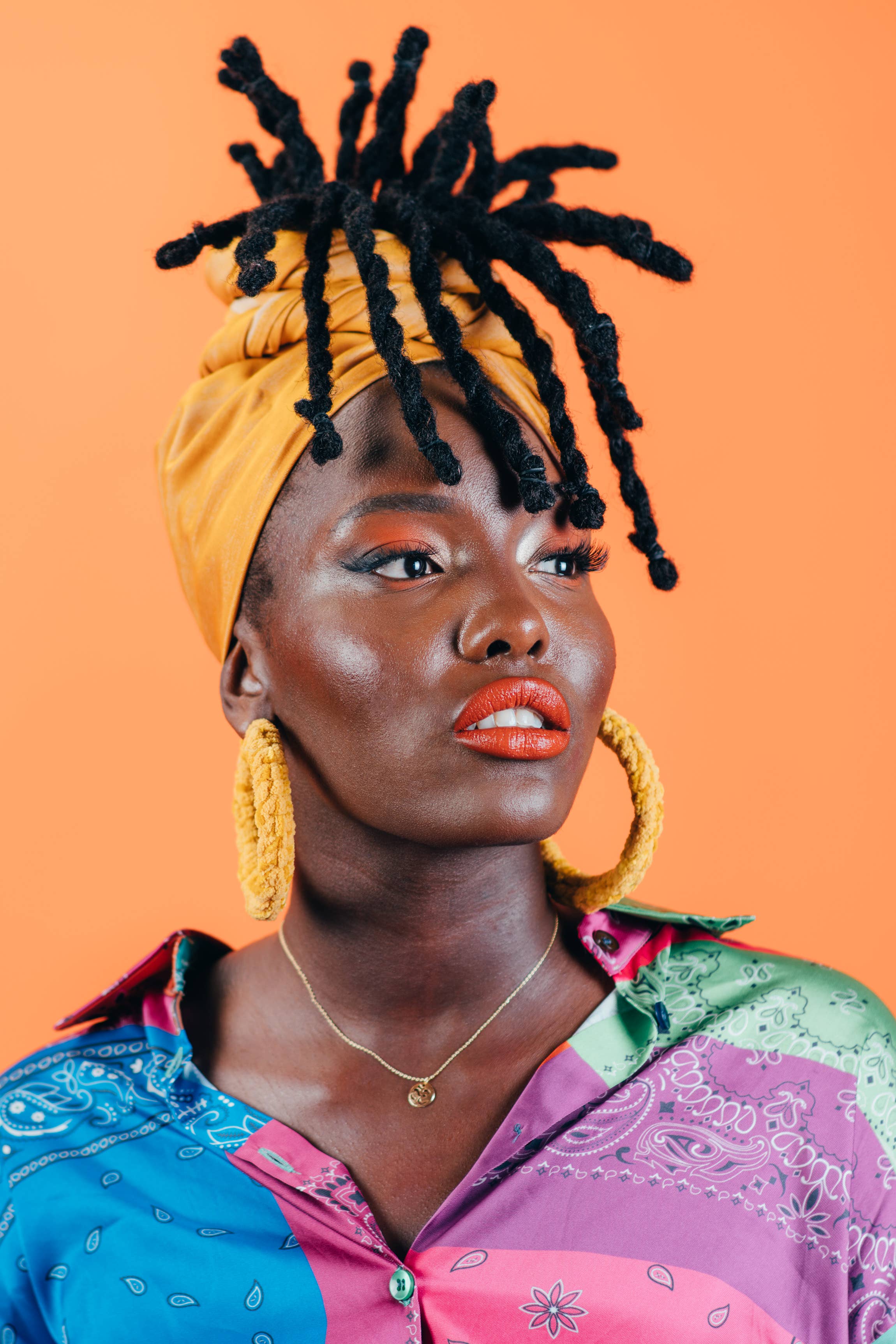 Seraphtive LLC - Wholesale Hoop Earrings - Sunset Hoops in Golden Hour1