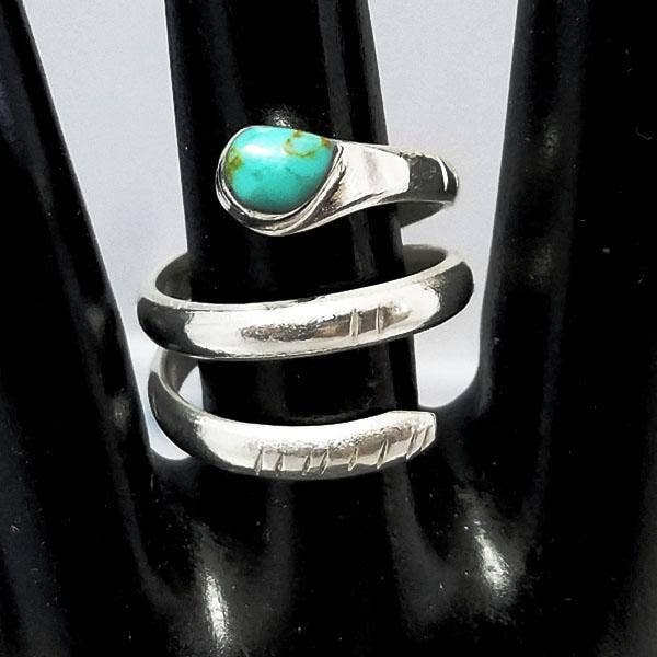 Costello International - Wholesale Cocktail/Statement Ring - Inlaid Adjustable Snake Rings 6