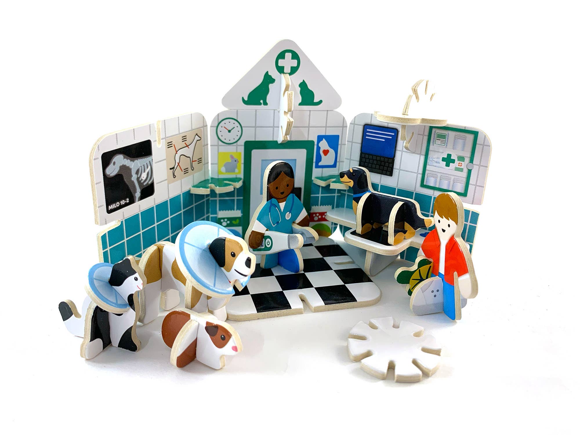 PlayPress Toys Ltd - Wholesale Toy Set - Kids - Mini Vets Playset2