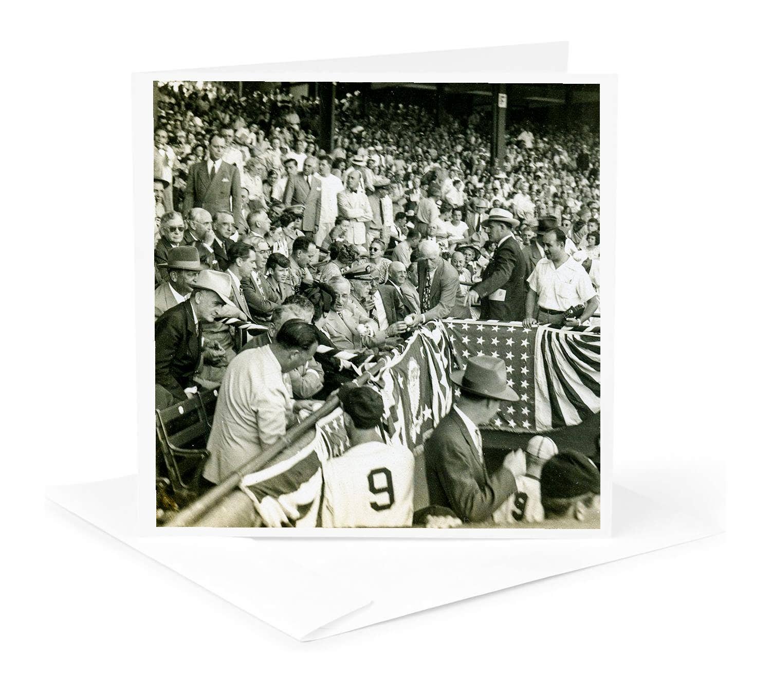 3dRose – Großhandel Grußkarten für den Alltag – 3dRose, Lynn Skeels Stereofoto Präsident Harry Truman signiert Baseballs, Grußkarte0