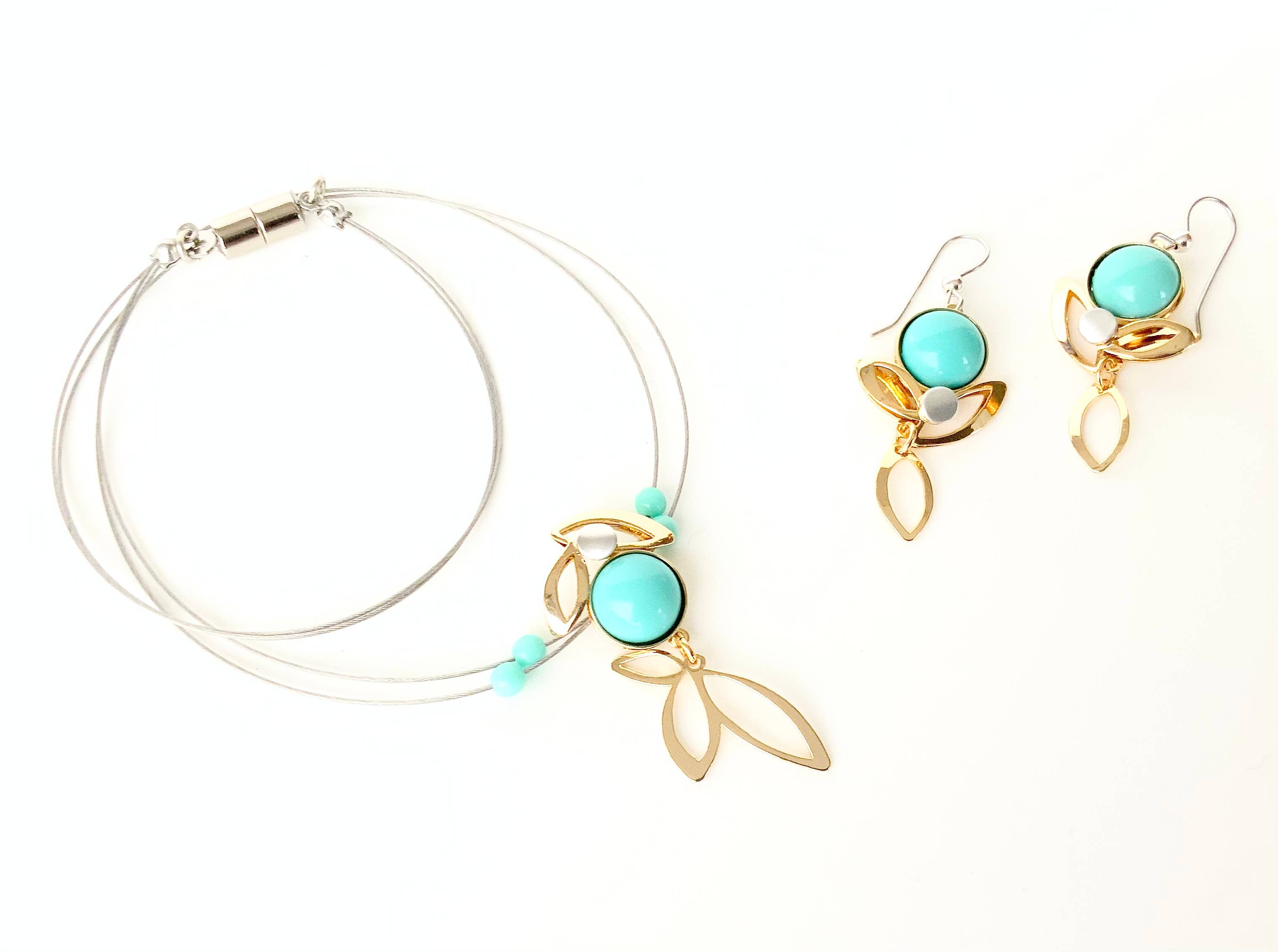 Christophe Poly / Crono Design - Vente Parures de bijoux - ENSEMBLES Préemballés (DFY1) - 6xColliers17'' & Ensembles d'Oreilles & Présentoirs Gratuits31