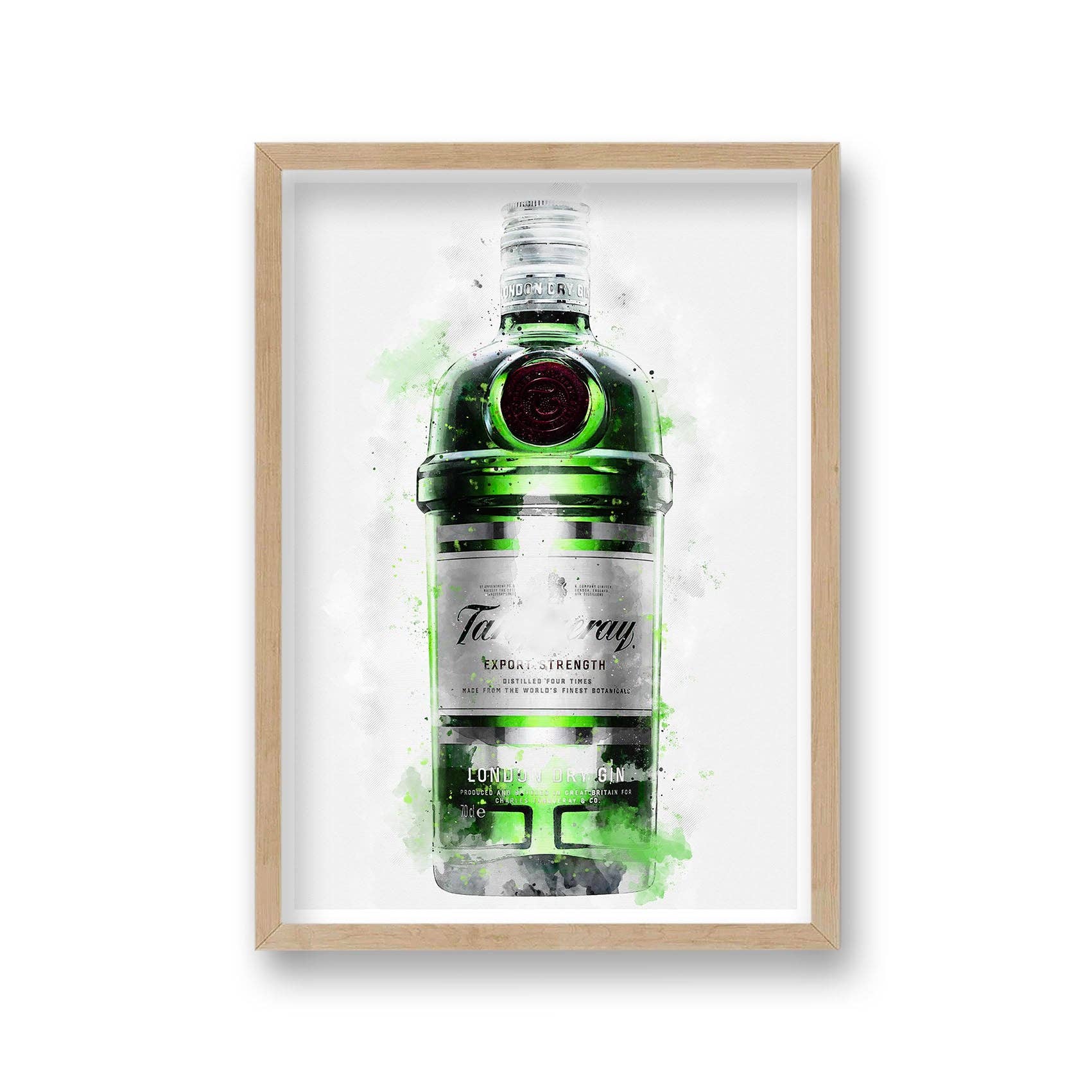 Gallery Print and Art - Wholesale Art Print - Gin Graphic Splash Print Tanqueray Inspired2