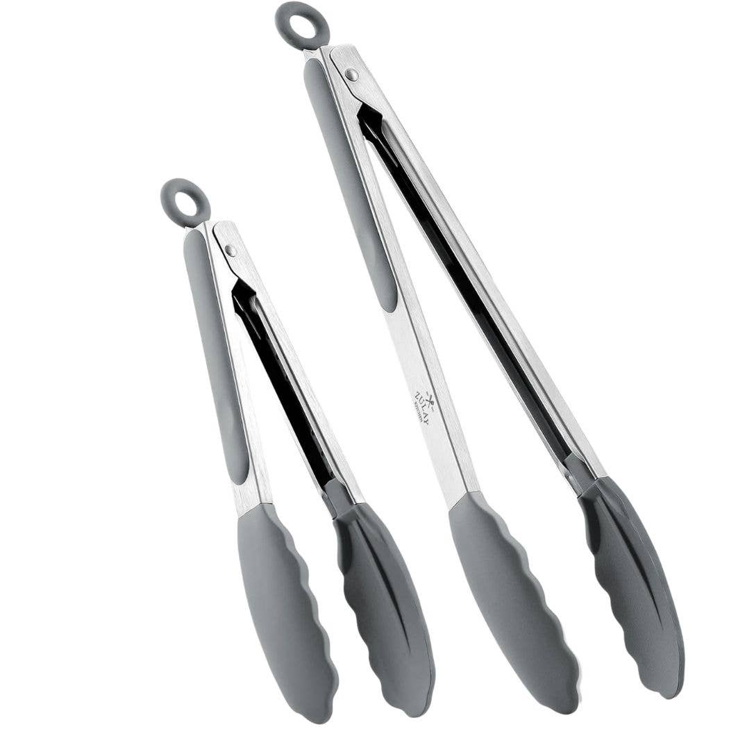 Zulay Kitchen - Wholesale Kitchen Tong - Cooking Tongs With Silicone Tips 9" & 12" - Stainless Steel15