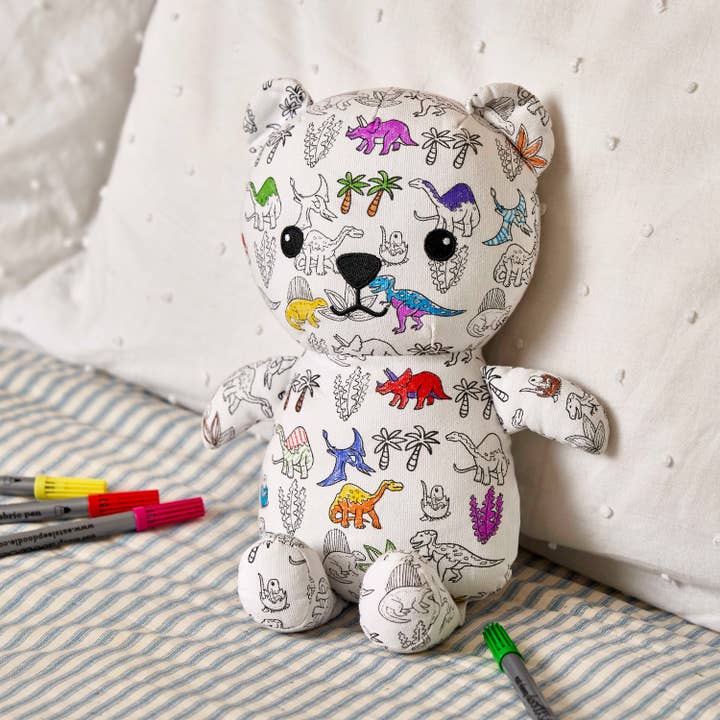 eatsleepdoodle - Wholesale Stuffed/Plush Toy - Kids & Baby - Color in dinosaur Artie Bear2