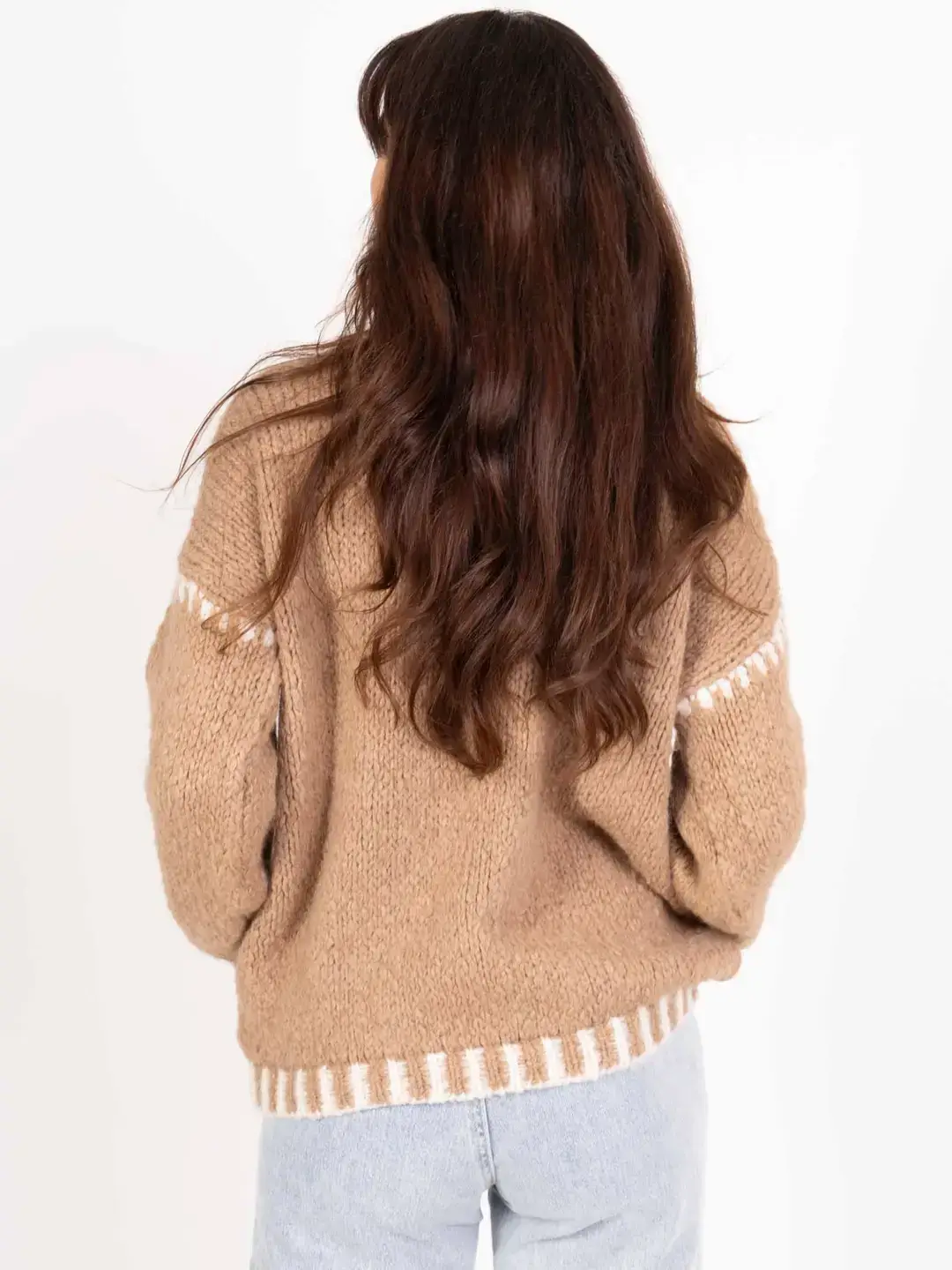 Pépouz' Paris - Wholesale Knit Sweater - Women's - Soft two-tone knit sweater PP251629