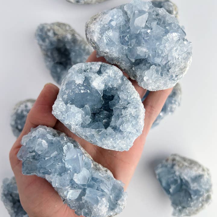 Celestite Crystal Geodes and other Purchase Wholesale celestine. Free Returns & Net 60 Terms on Faire trending on Faire.