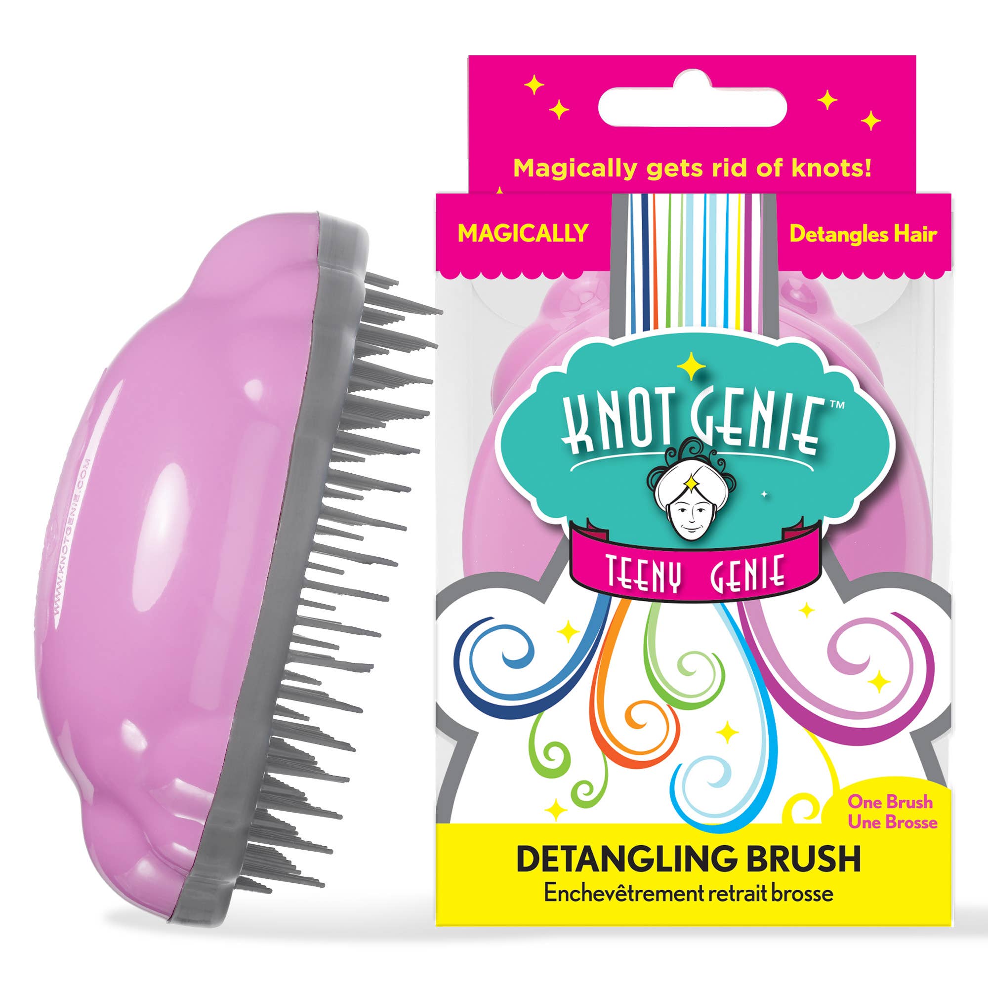 Knot Genie - Wholesale Hair Brush/Comb - Kids & Baby - Teeny Genie Kids’ Detangling Hair Brush – Small Size12