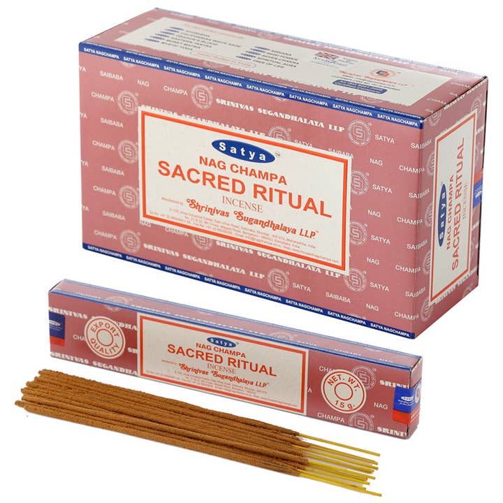 01416 Satya VFM Sacred Ritual Nag Champa Incense Sticks for wholesale by Puckator Ltd