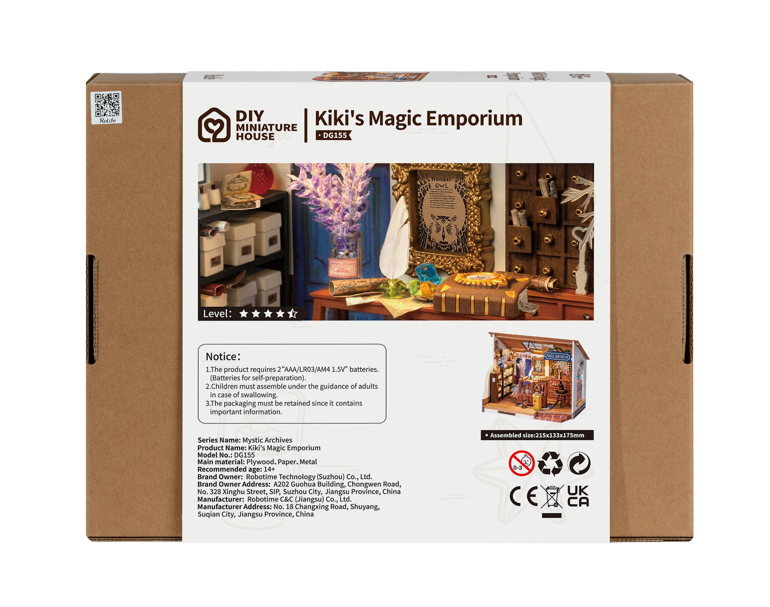Robotime - Wholesale DIY Craft Kit - DG155 Kiki's Magic Emporium DIY Miniature house Wooden15