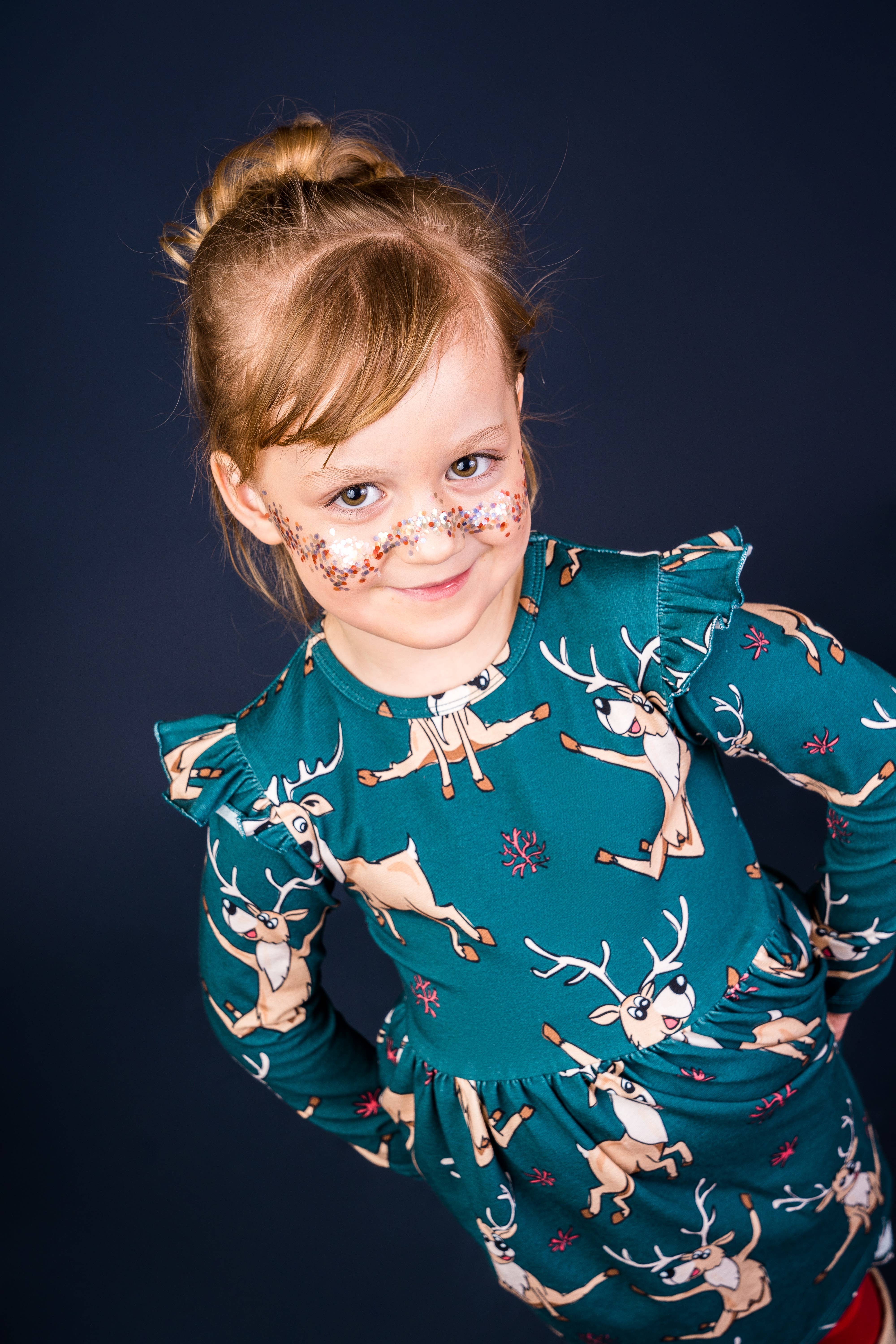 Mullido – Großhandel Kleid – Kinder – RENTIER - DAS GERAFFTE KLEID - AW245