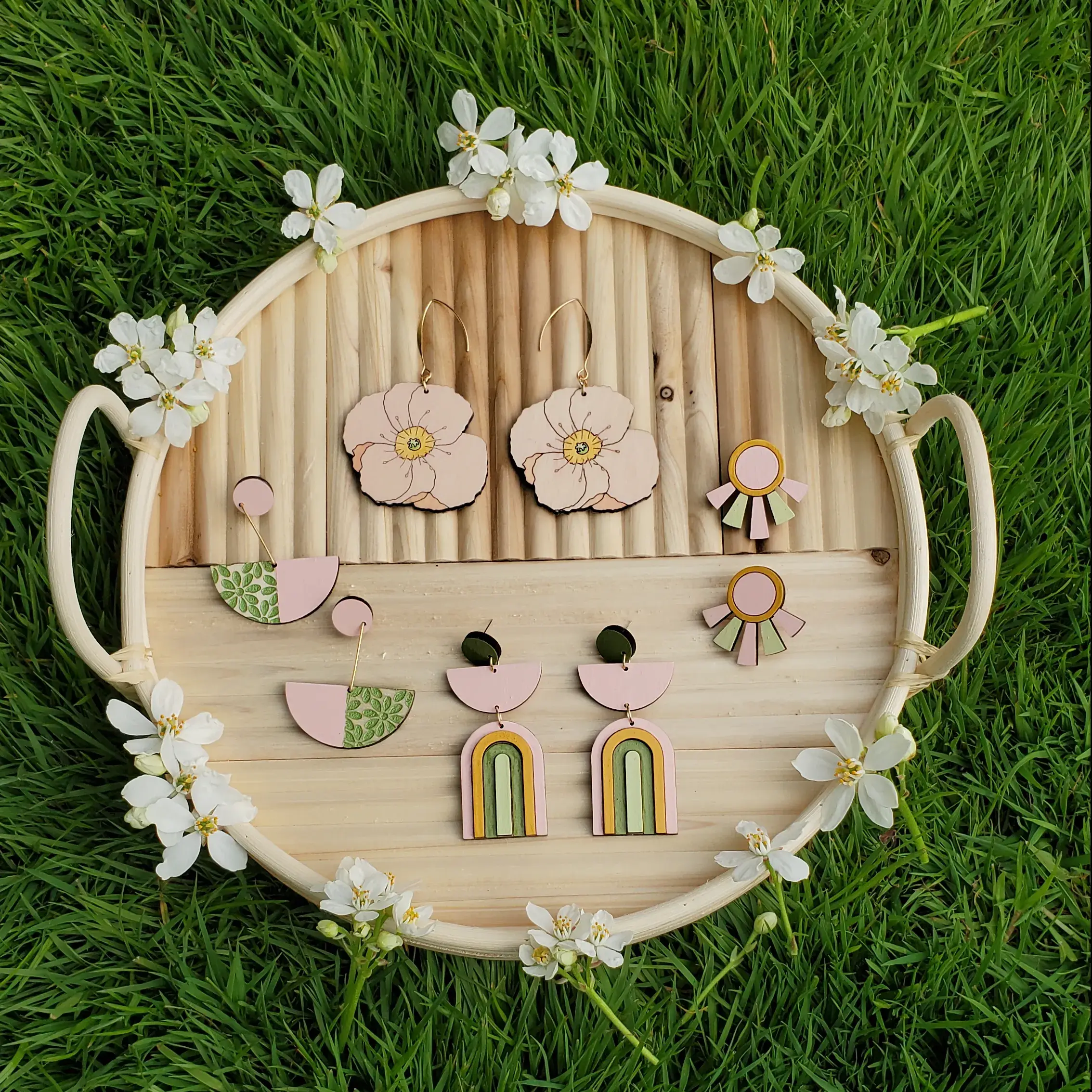 Le Chic Miami - Venta al por mayor Pendientes colgantes - Pendientes Arco Iris4