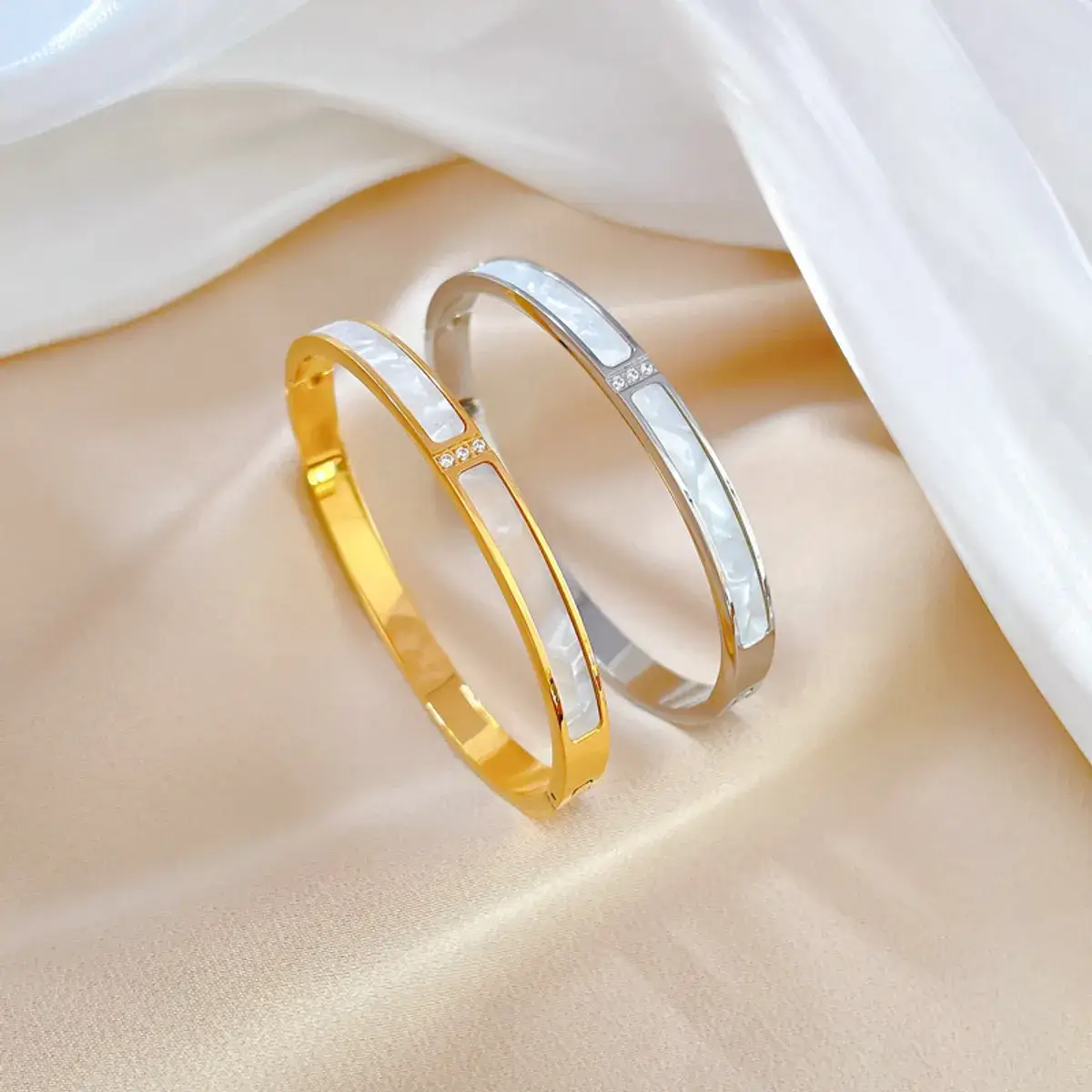 Gooddiy - Wholesale Cuff Bracelet - Block Titanium Steel Plating Gold Plated Bangle wholesale3