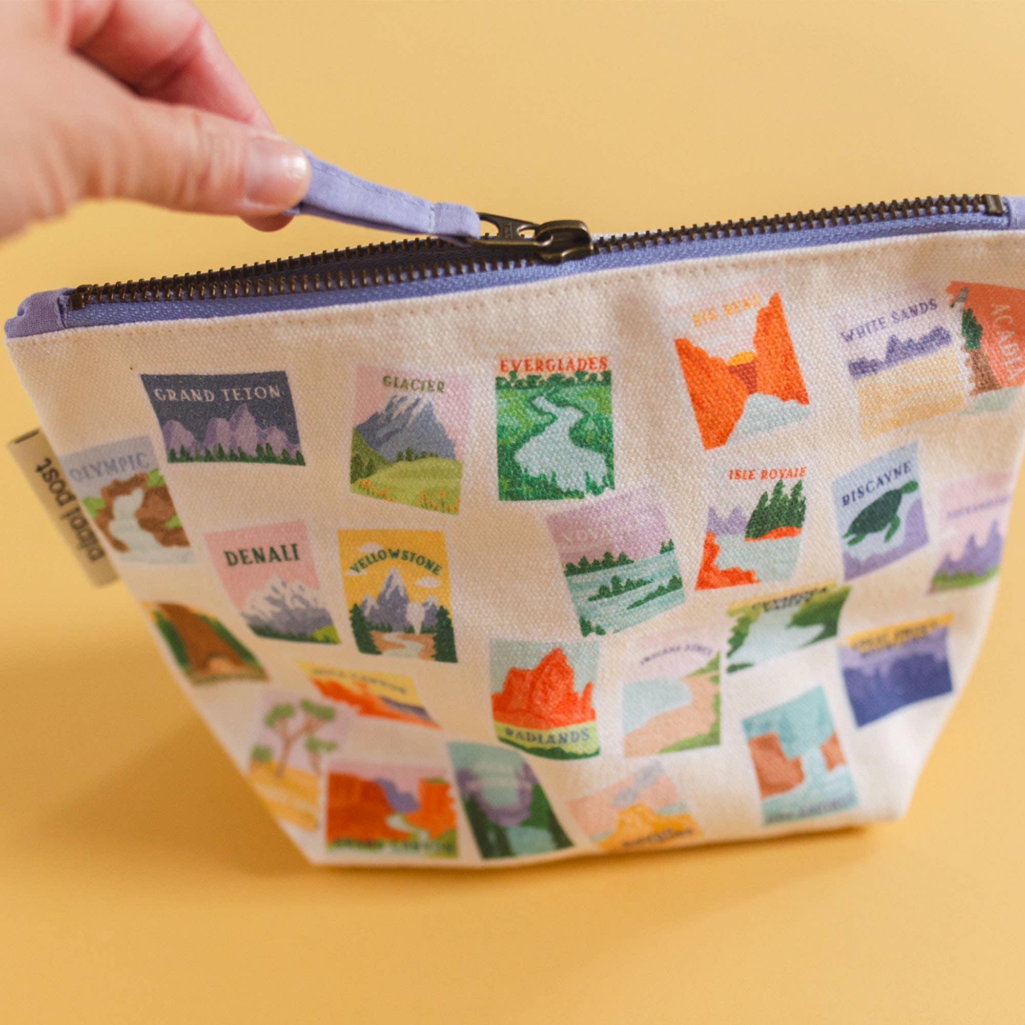 Pippi Post - Wholesale Pouch - Women's - National Parks Stamps Canvas Pouch2