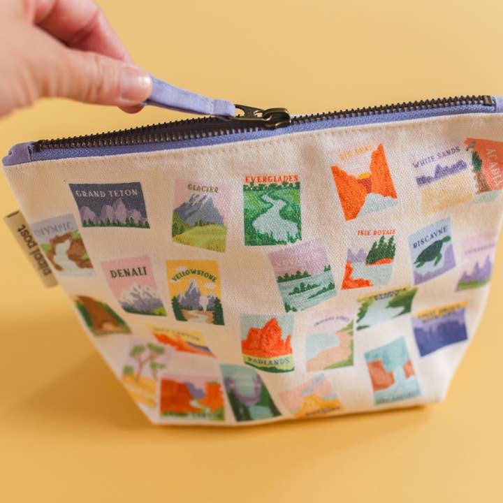 Pippi Post - Wholesale Pouch - Women's - National Parks Stamps Canvas Pouch2
