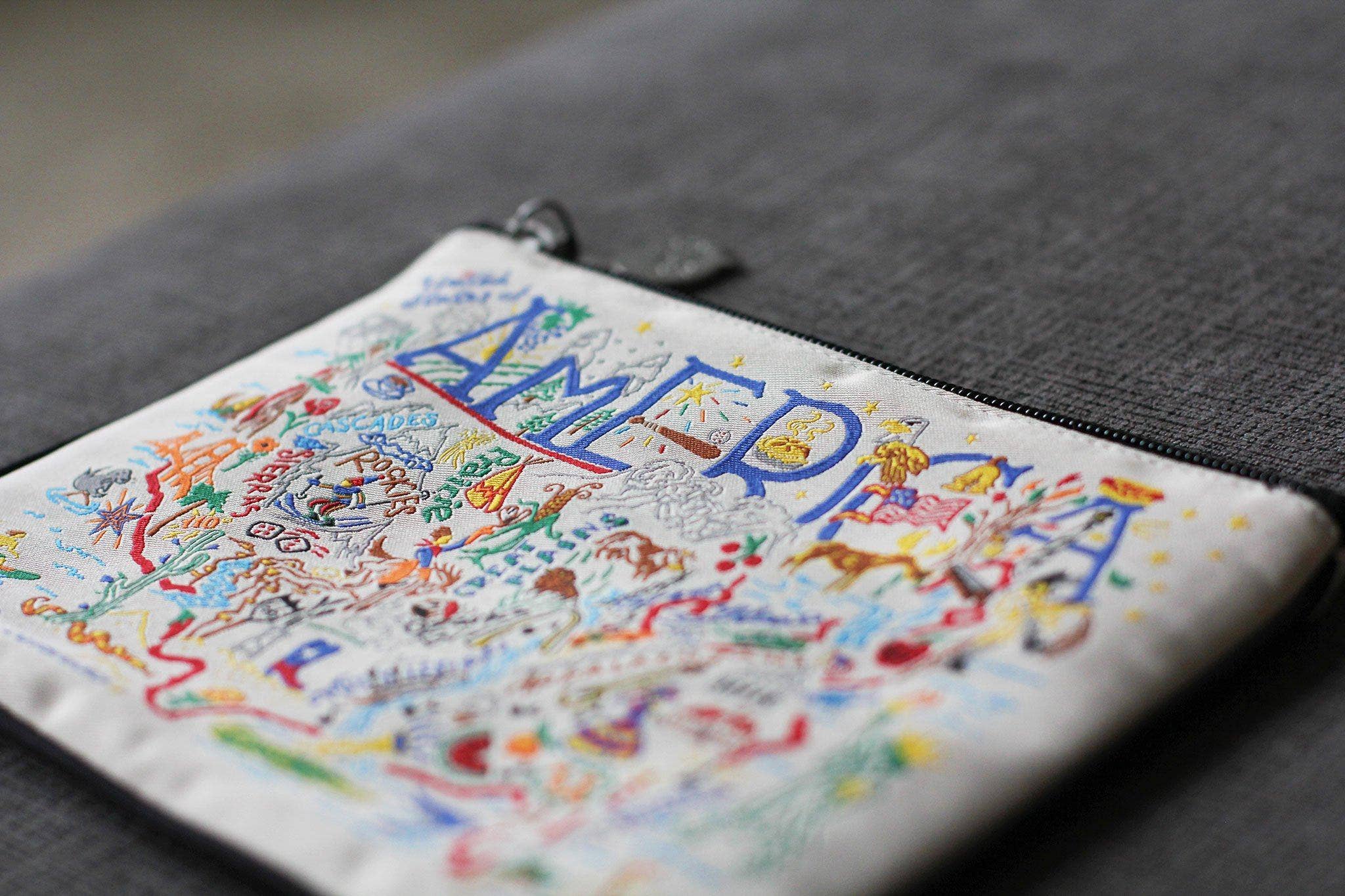 catstudio - Vente Pochette – unisexe - Pochette Zip America - Naturel3