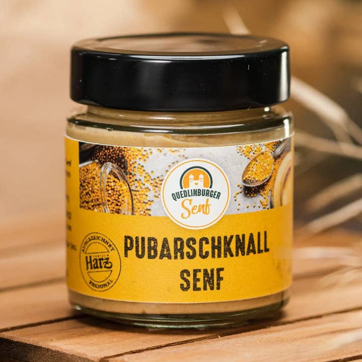 Pubarschknall-senap för wholesale av Quedlinburger Senf