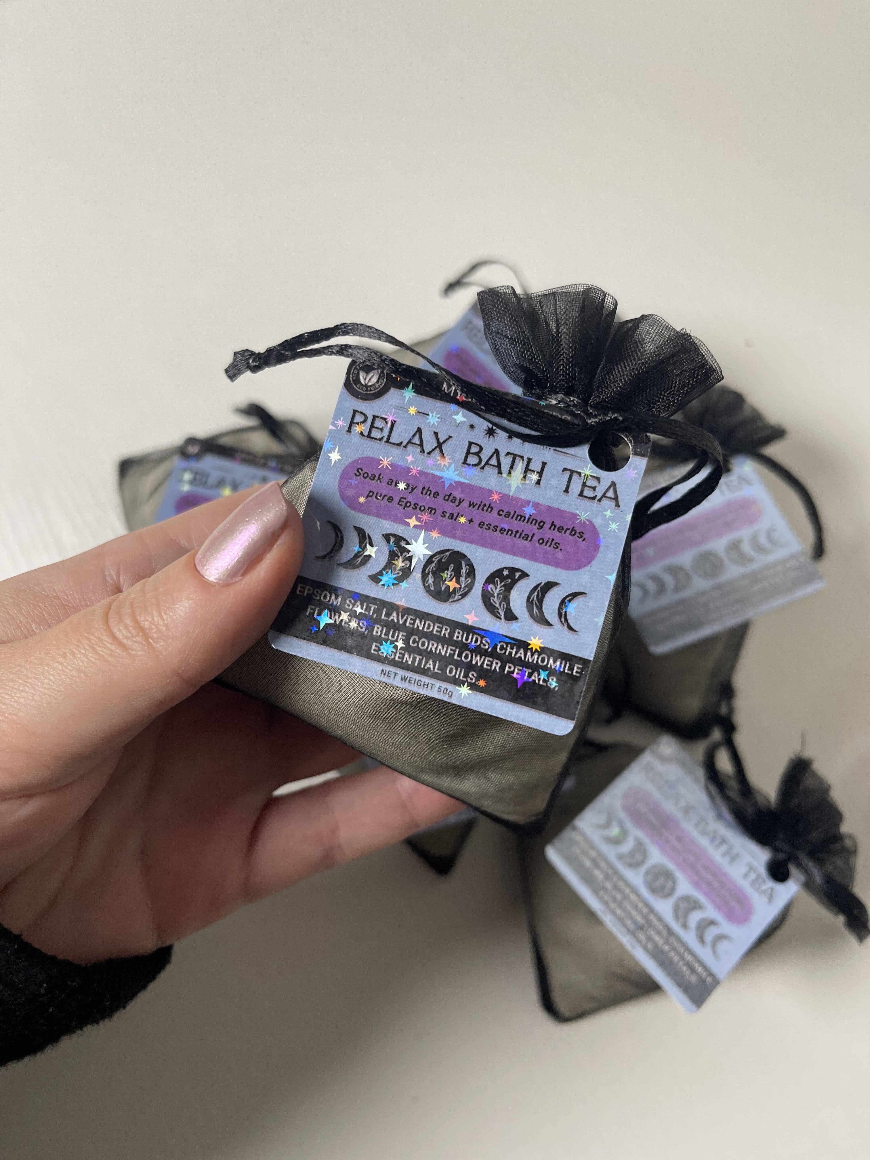 Mystic Showers - Wholesale Bath Soak/Milk - Relax Bath Tea – Infused with Crystal Energy + Herbal Blend2