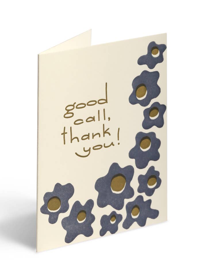 good call thank you greeting card for wholesale by Beside Ourselves