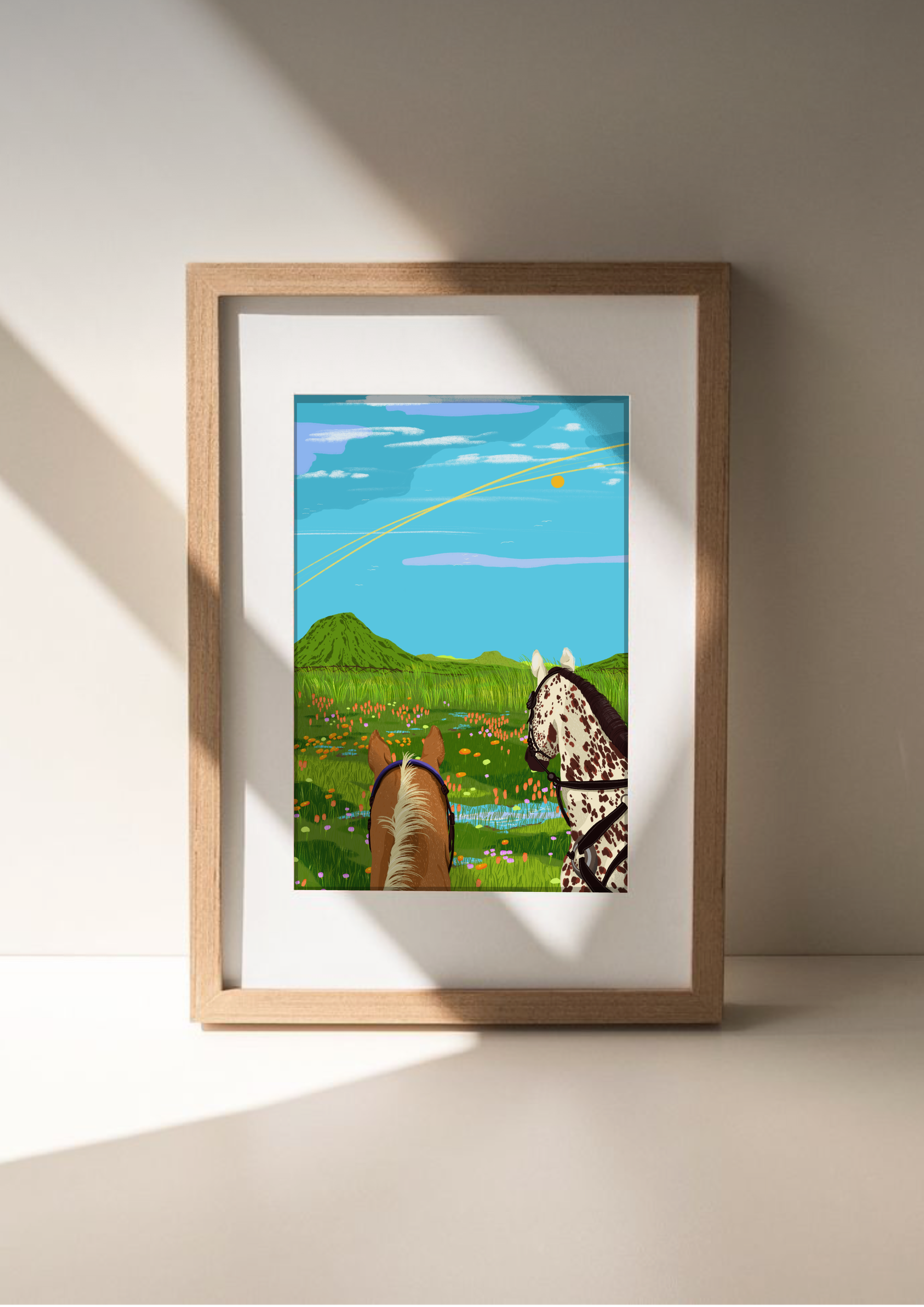 Emily Palmer Illustration - Wholesale Art Print - Illustrated Wall Art Print -  Horses1