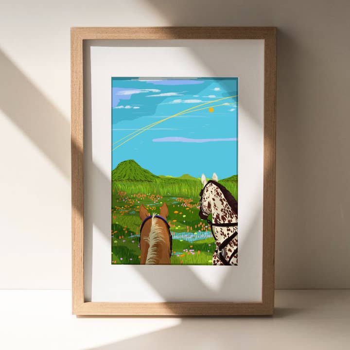 Emily Palmer Illustration - Wholesale Art Print - Illustrated Wall Art Print - Horses1