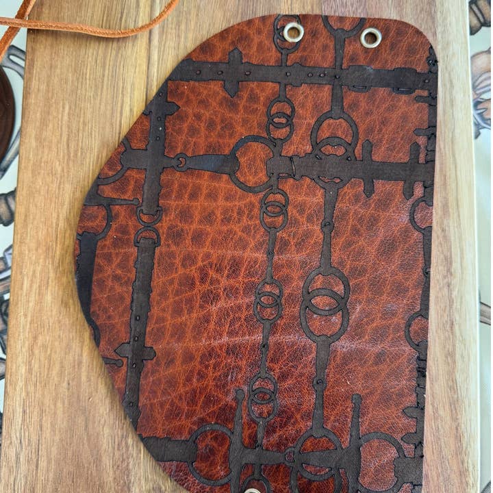 All Designs Equine - Wholesale Dinner & Cloth Napkin - Leather Equestrian Party Wine Cousy Rein and Bit Artwork5