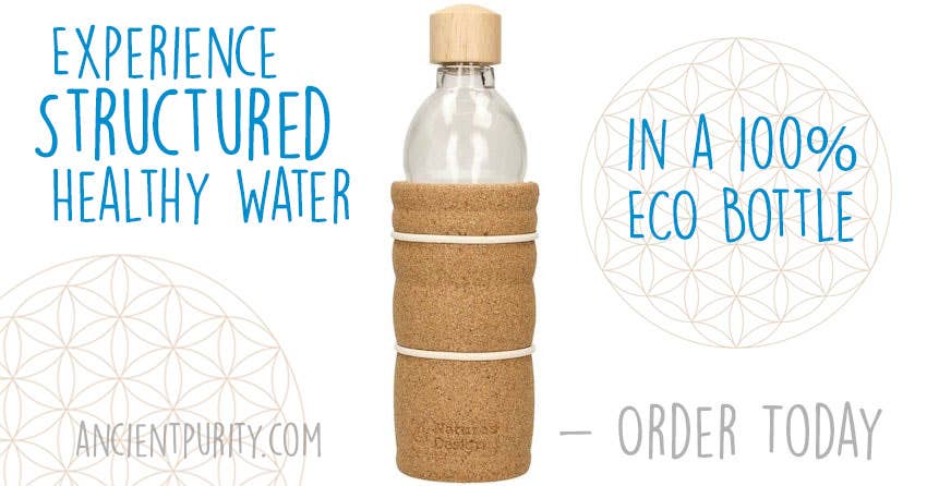 Ancient Purity - Wholesale Water bottle - Glass Energy Bottle | Sacred Geometry | Flower of Life2
