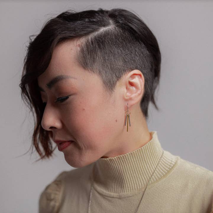 Mend on the Move - Wholesale Dangle Earrings - Trinity Stainless Steel Earrings1