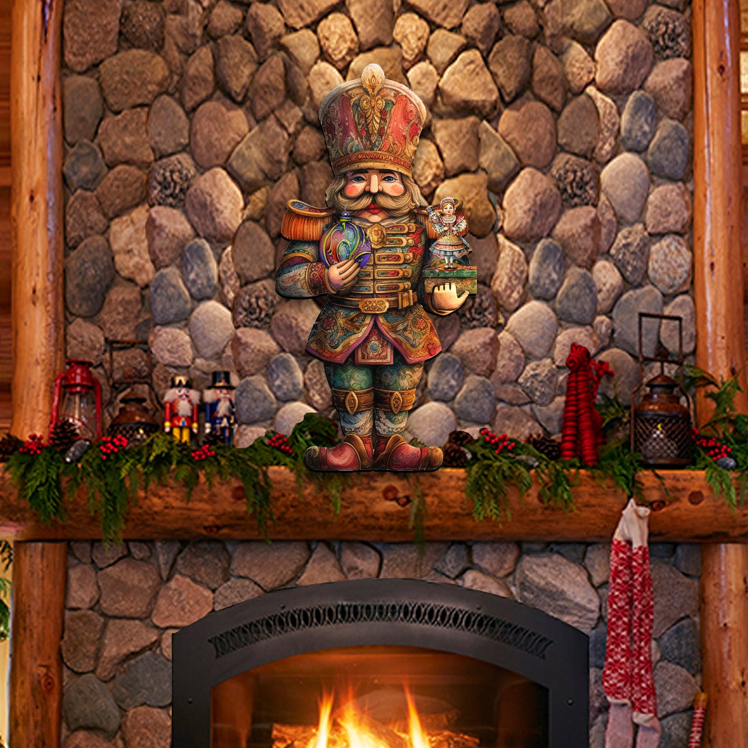 Designocracy - Vendita all'ingrosso Decorazione per porta - Incantevole decorazione natalizia per porte di Clara e il Principe Schiaccianoci di G.4